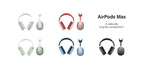 AerPods Max headphones in multiple color options