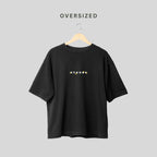 4three black sunflower oversized t-shirt streetwear style